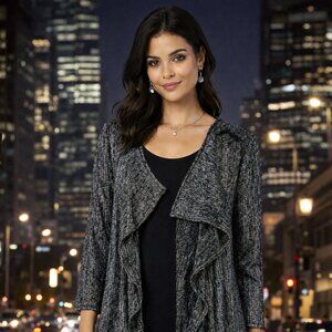 Christopher & Banks Metallic Shimmer Cardigan.